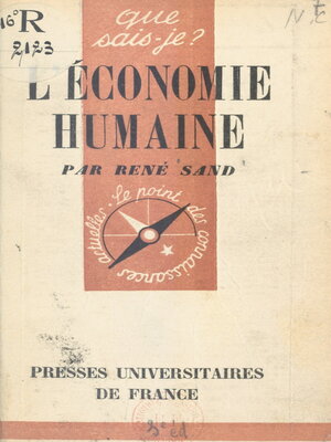 cover image of L'économie humaine